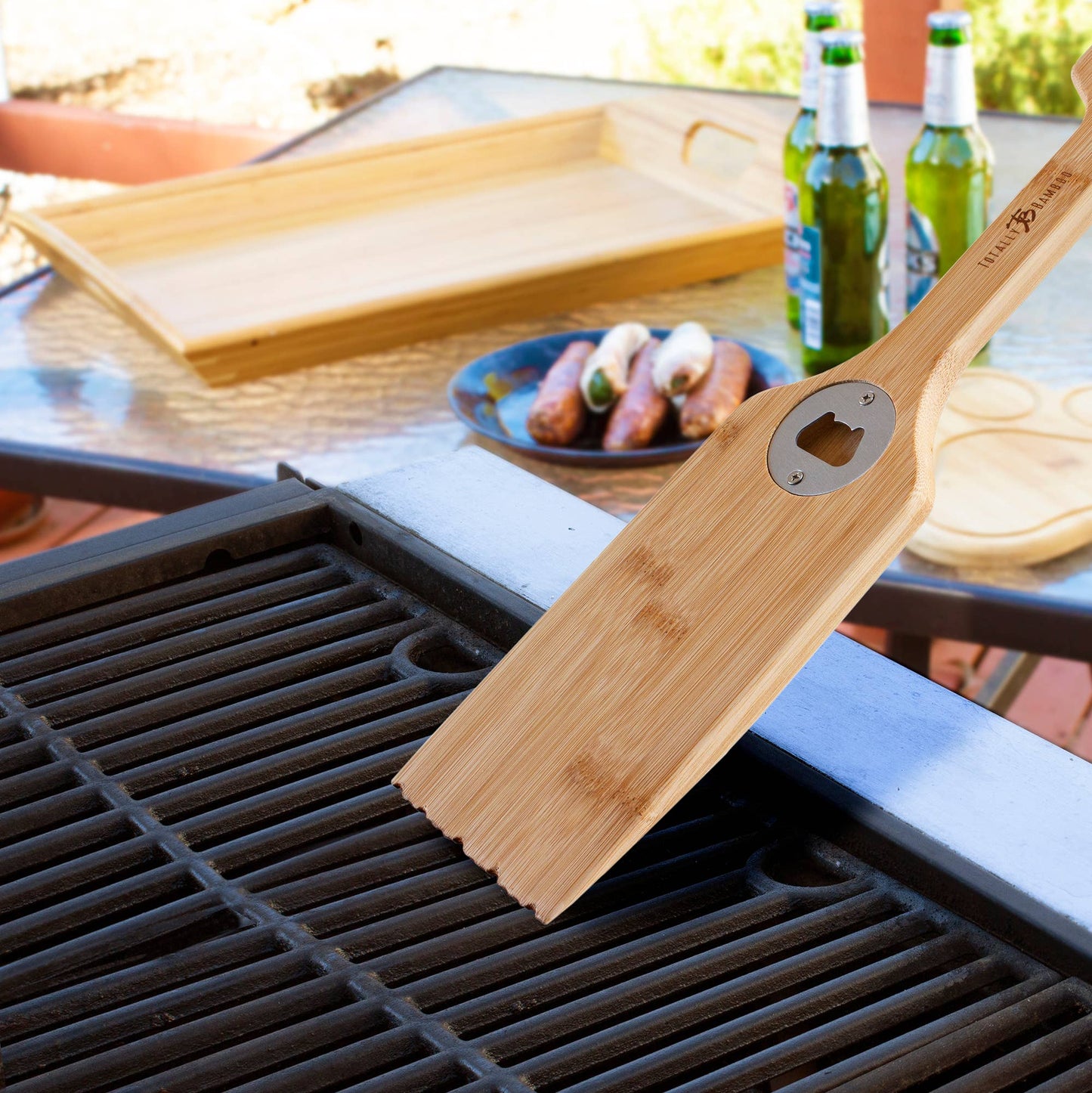 BBQ Grill Scraper with Bottle Opener