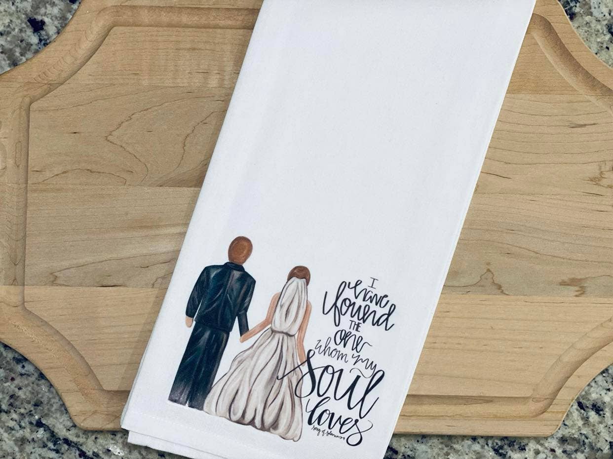 Wedding Couple Kitchen Towel