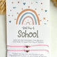 Back to School Wish Bracelet Boho Rainbow Mommy & Me : Pink