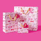 Gift Bags - Pink Bows - Assorted Sizes to Choose From: Medium