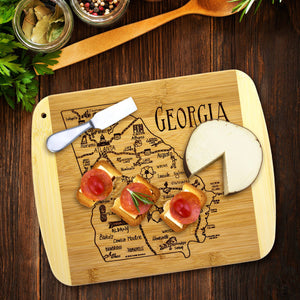 A Slice of Life Georgia 11" Cutting & Serving Board