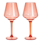 Shatterproof Wine Glasses - Pastel Set of 2- 15oz: Blue