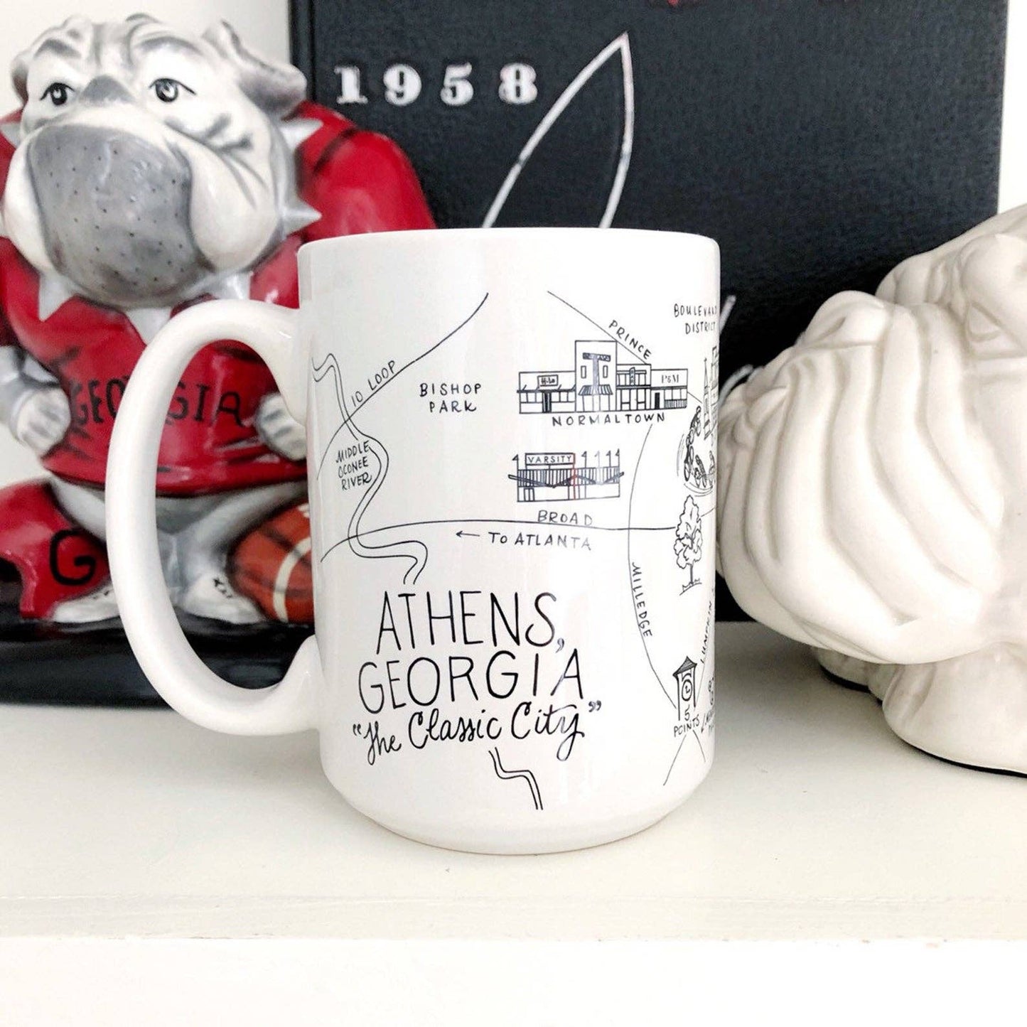 Athens, Georgia Map Mug