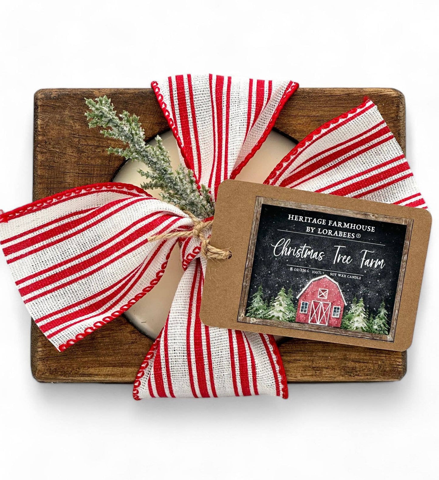 Christmas Tree Farm Holiday Farmhouse Fragrance Collection: 16 oz. Dough Bowl (Black)