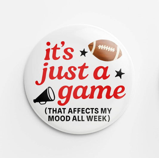 Just a Game Button (red & black)