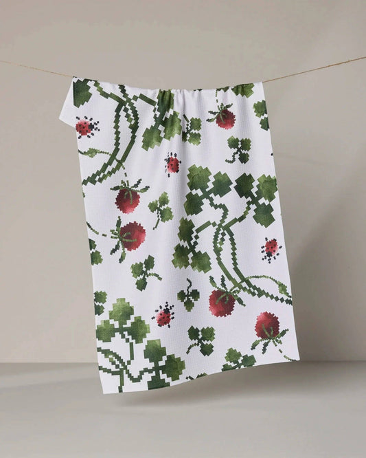 Ladybug Fields Tea Towel