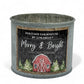 Merry & Bright Holiday Farmhouse Fragrance Collection: 8 oz. Cheese Mold (Brown)