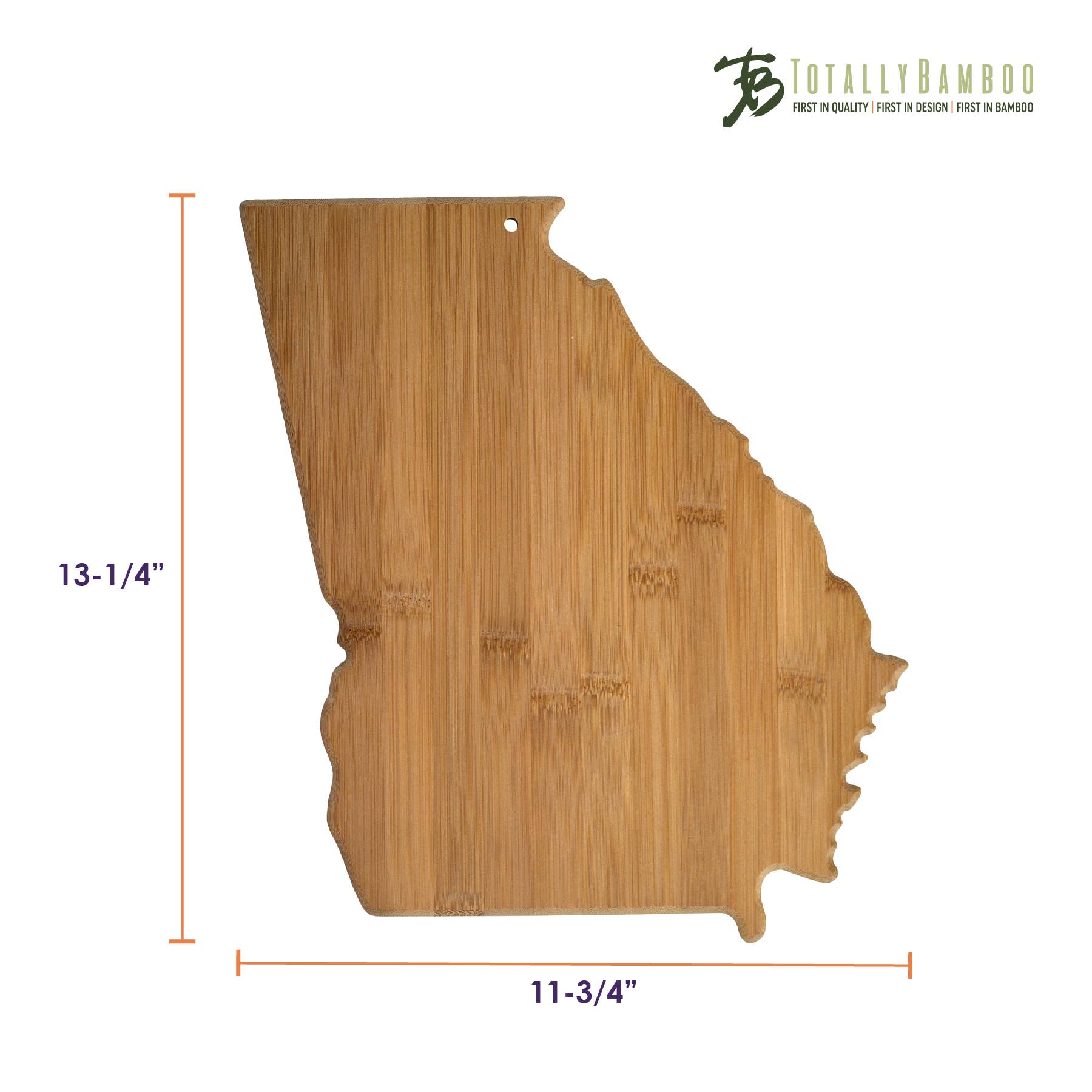 Georgia State-Shaped Bamboo Serving & Cutting Board