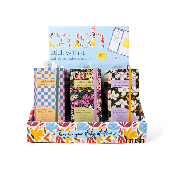 Crush Adhesive Notes Desk Set