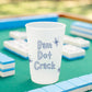 Mahjong Night Frosted Cups