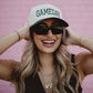 GAMEDAY Wholesale Two-Toned Vintage Hat: Black and White