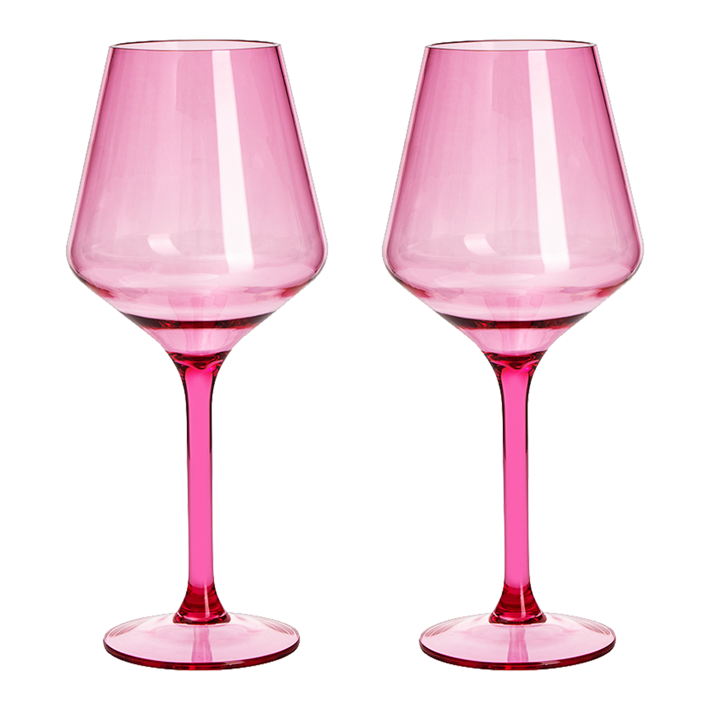 Shatterproof Wine Glasses - Pastel Set of 2- 15oz: Green