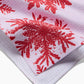Snowy Days Red Tea Towel