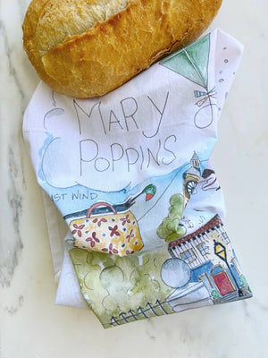 Mary Poppins Tea Towel
