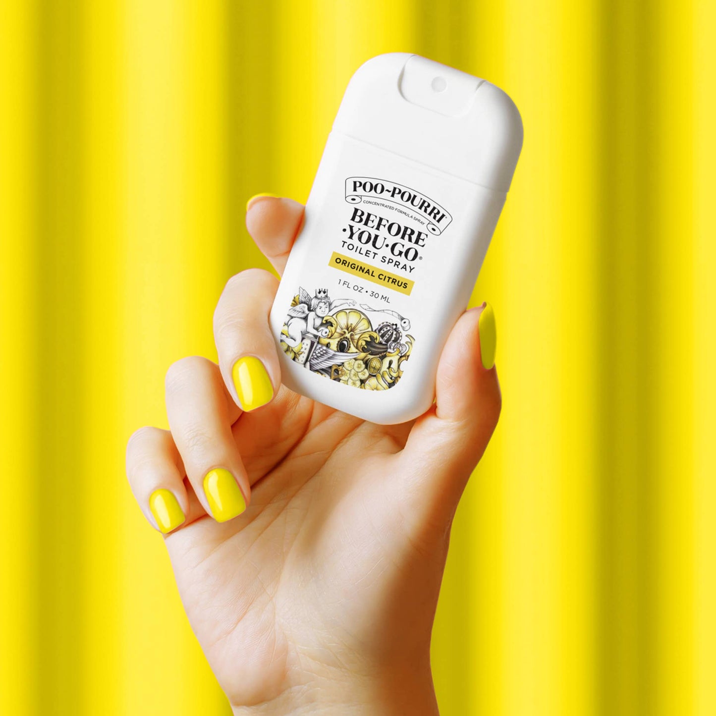 Poo~Pourri Original Citrus 1oz Pocket Sprayer, 4 Trays 32 un: Lemon + Bergamot + Lemongrass