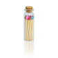 Small Match Bottles - Safety Matches in Jars with Striker: 20 Matchsticks Jar / Charcoal