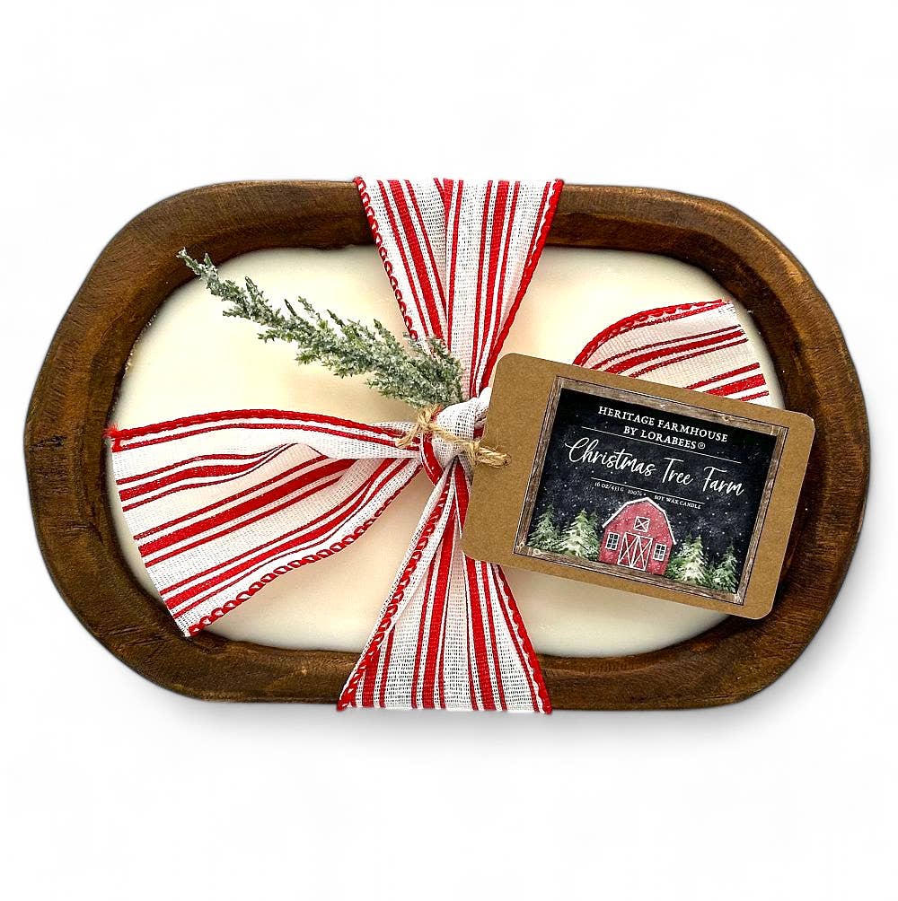 Christmas Tree Farm Holiday Farmhouse Fragrance Collection: 8 oz. Cheese Mold (Black)