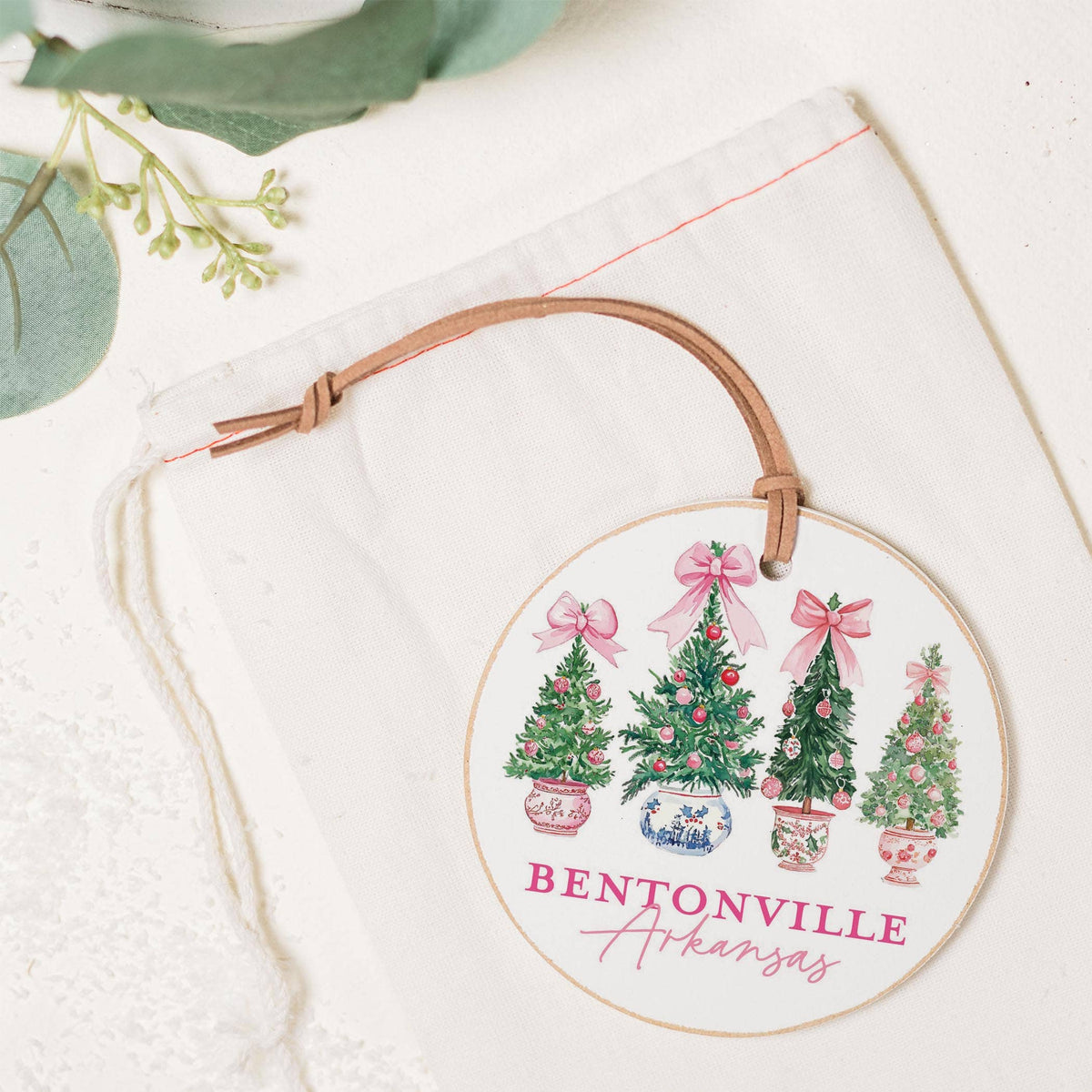4" Round Ornament-Love+Local Blush & Baubles - A Grand Millennial Christmas