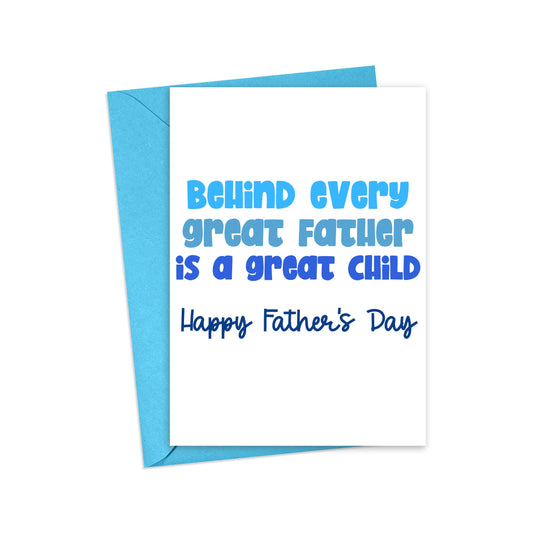 Funny Fathers Day Card from Child Dad Gifts Greeting Cards