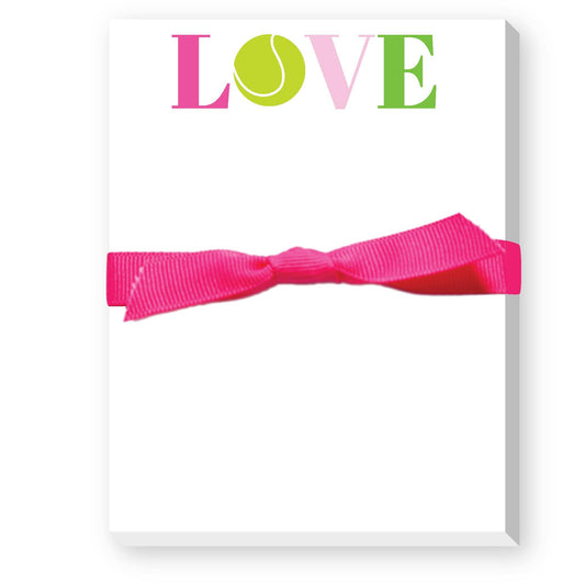 LOVE TENNIS MINI NOTEPAD