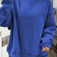 66Love Solid Oversize Reversible Mock Neck Sweatshirt (S-XL)