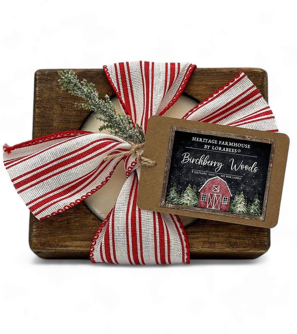 Birchberry Woods Holiday Farmhouse Fragrance Collection: 8 oz. Cheese Mold (Brown)