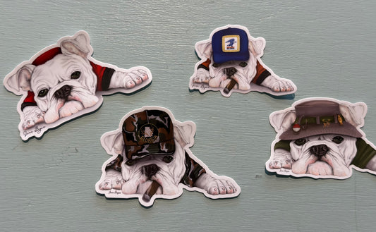 bulldog stickers