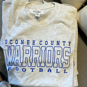 oconee warriors football tshirt
