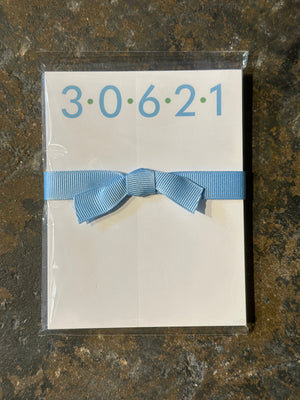 Zip code mini notepad