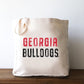 Georgia Bulldog Tote Bag