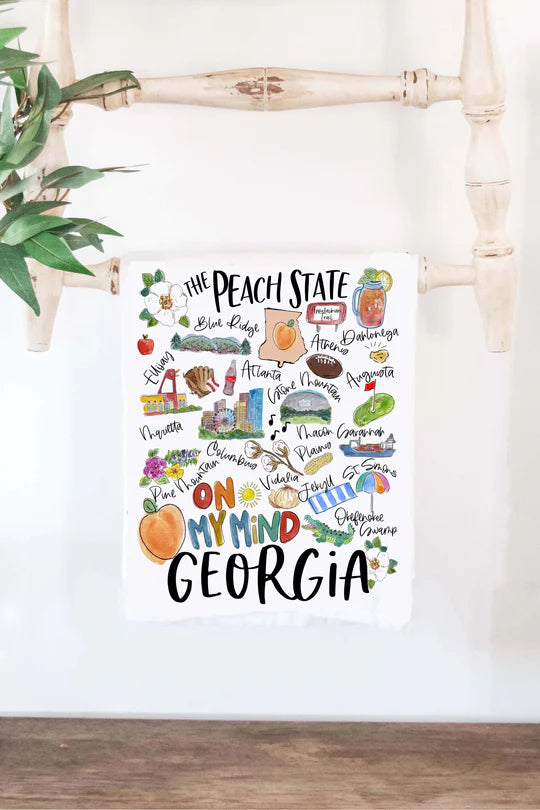 Georgia cotton State Tea Towel