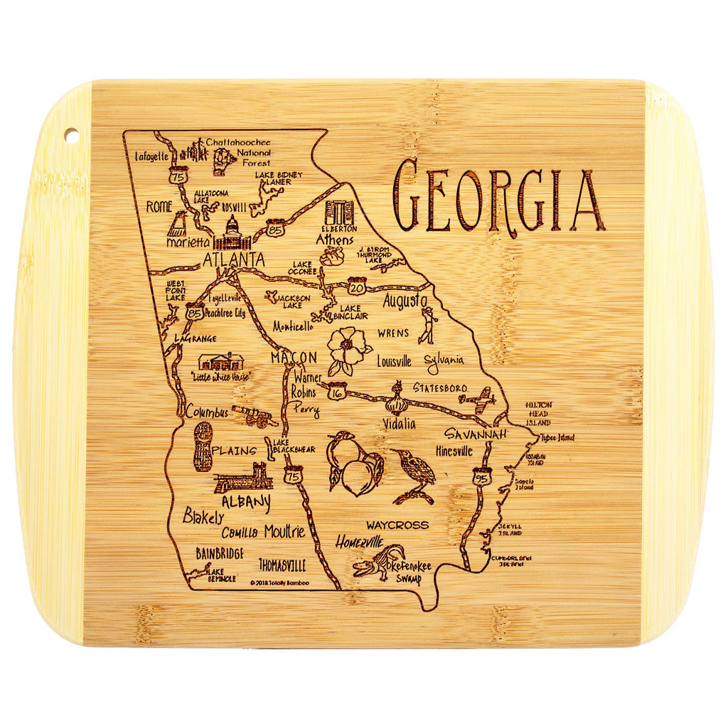A Slice of Life Georgia 11" Cutting & Serving Board