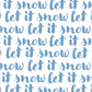 Let it snow: Hand Towel / White