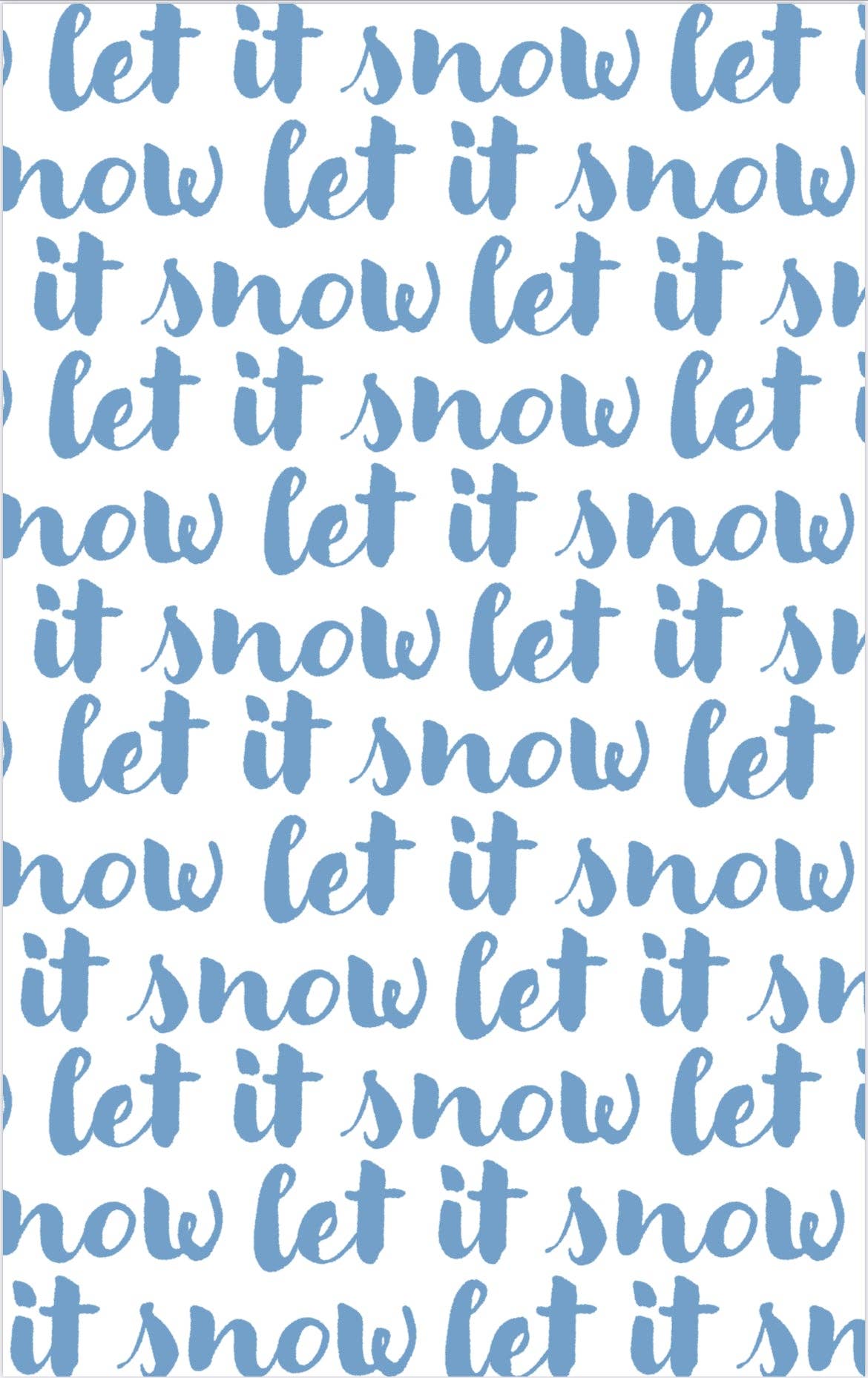 Let it snow: Hand Towel / White