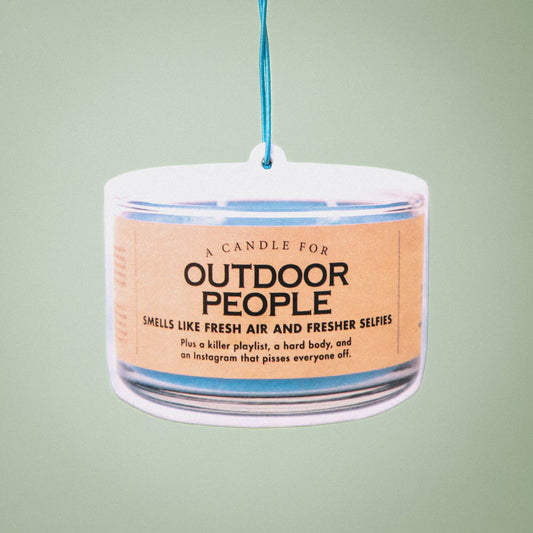 Outdoor People Air Freshener | Funny Car Air Freshener