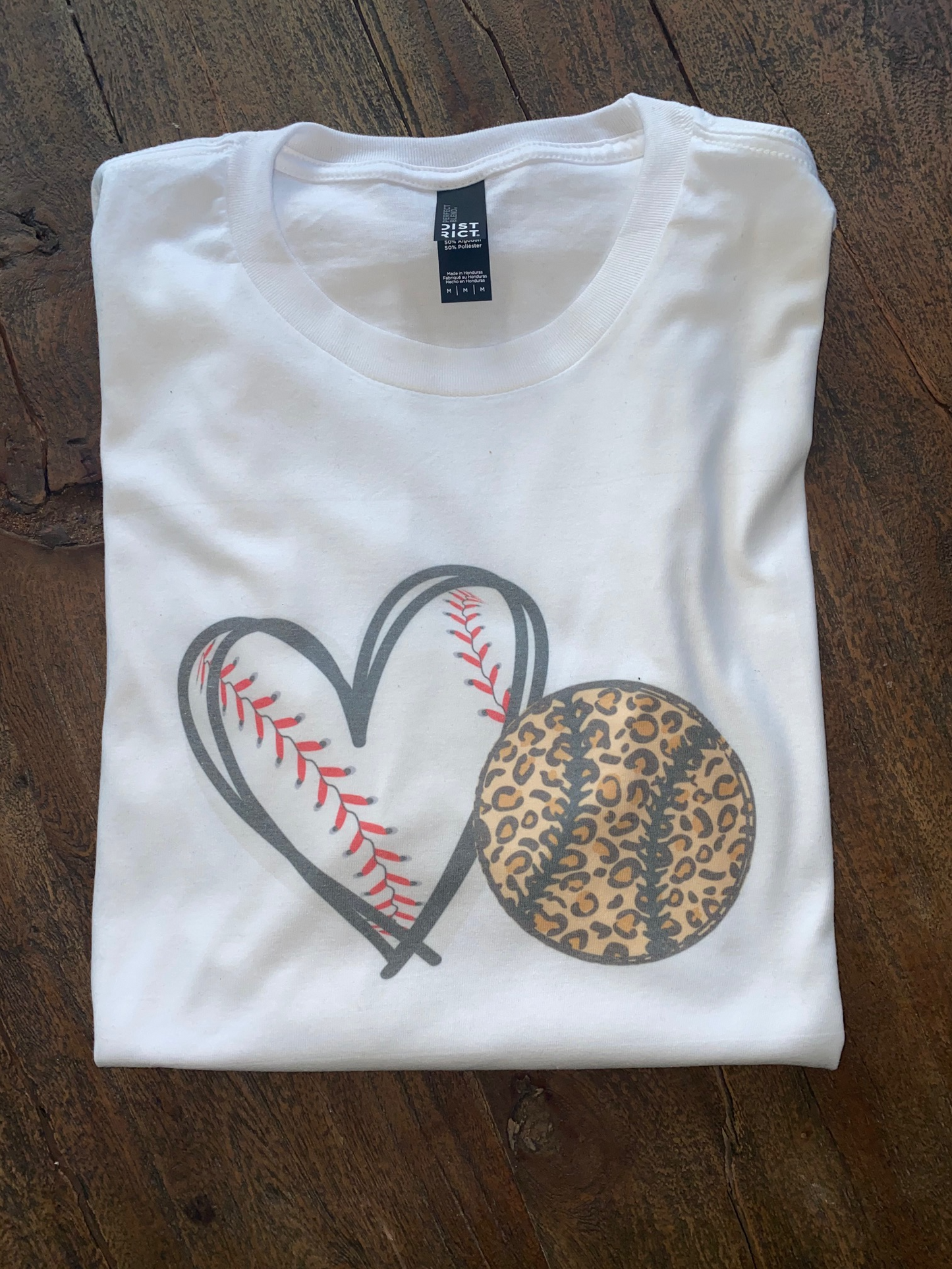 Baseball/Softball Leopard Tee