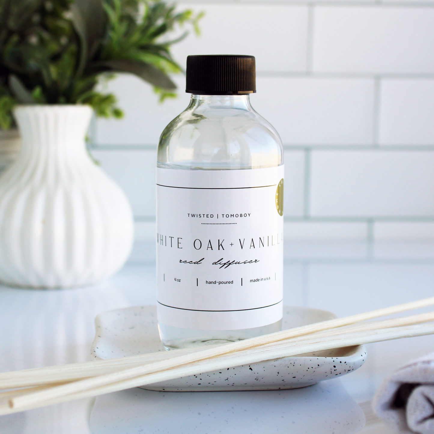 Home Collection | Reed Diffusers (4 oz.): White Oak+Vanilla