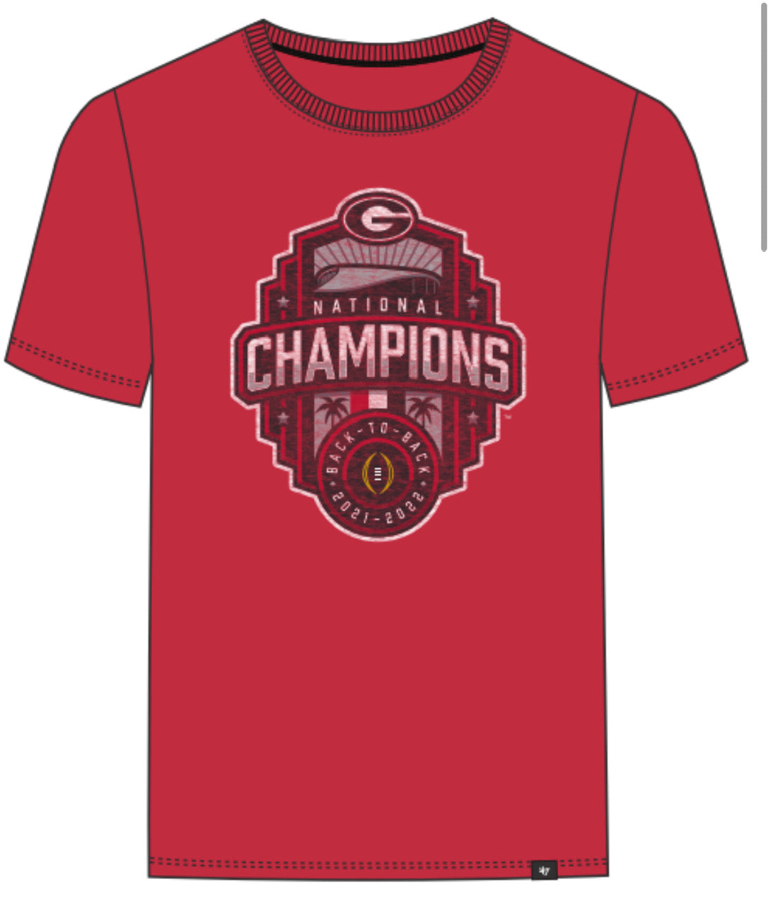 Georgia National Championship 47 Brand Tee (2 color options)