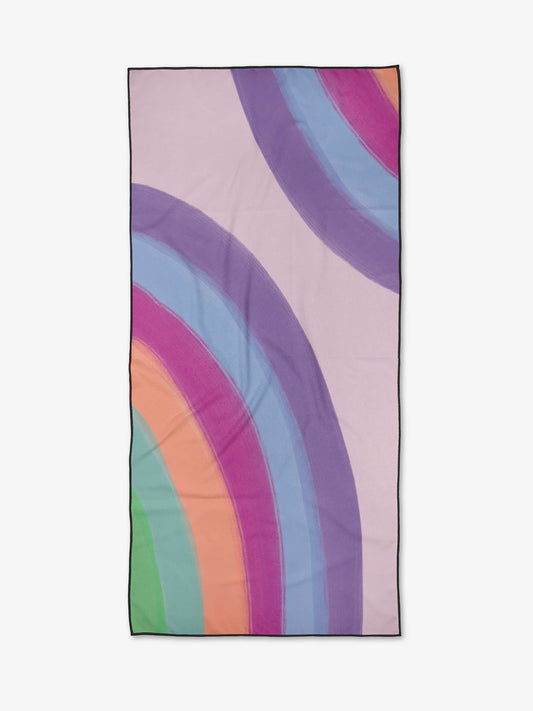 Violet Rainbow Beach Towel