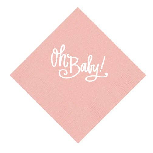 Oh Baby! (3 colors) | Napkins: Baby Pink