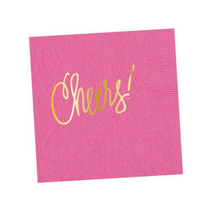 Cheers! | Napkins (18 colors): Happy Pink