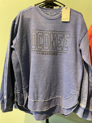 Oconee crew neck fleece sweatshirt