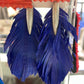 Blue feather’s earrings