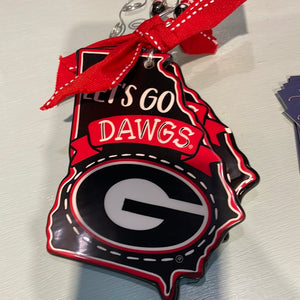 Let’s Go dawgs state ornament