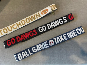 Dawgs / Bulldogs / Game Day / Beaded Guitar Purse Straps / Crossbody / Team Colors