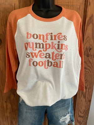 Bonfires, pumpkins, sweatshirts, football
