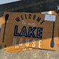 Welcome to our lake house door mat