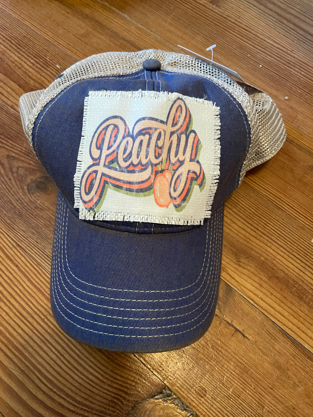 Peachy patch hat