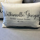 Watkinsville home sweet home pillow