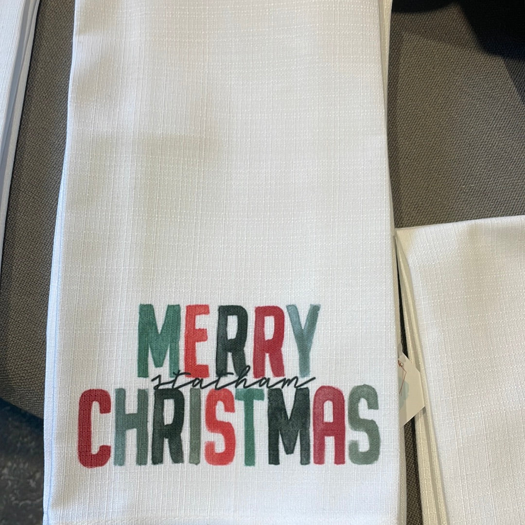 Christmas tea towels